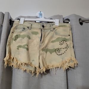 Free People Camo Shorts
